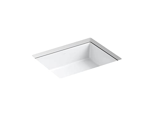 KOHLER K-2882-0 Verticyl Undermount Bathroom Sink, White