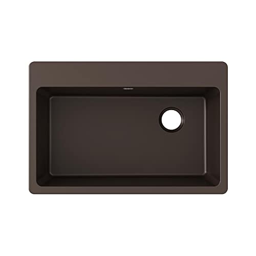 Elkay ELG13322MC0 Quartz Classic Mocha Single Bowl Drop-in Sink Elkay ELG13322MC0 Quartz Classic Mocha Single Bowl Drop-in Sink