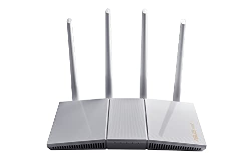 ASUS AX1800 WiFi 6 Router (RT-AX55)Dual Band Gigabit Wireless Router, Speed & Value, Gaming& Streaming, AiMesh Compatible, Included Lifetime Internet Security, Parental Control, MU-MIMO,OFDMA (White)