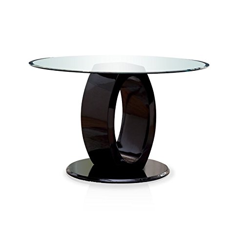 BOWERY HILL Round Dining Table in Black BOWERY HILL Round Dining Table in Black