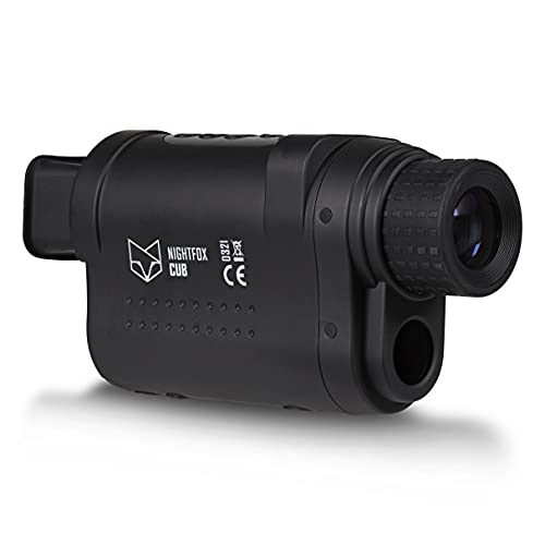 Nightfox Cub Digital Night Vision Monocular | USB Rechargeable | Pocket-Sized | Records Footage, 32GB Memory | 165yd Range | 3X Magnification Nightfox Cub Digital Night Vision Monocular | USB Rechargeable | Pocket-Sized | Records Footage, 32GB Memory | 165yd Range | 3X Magnification