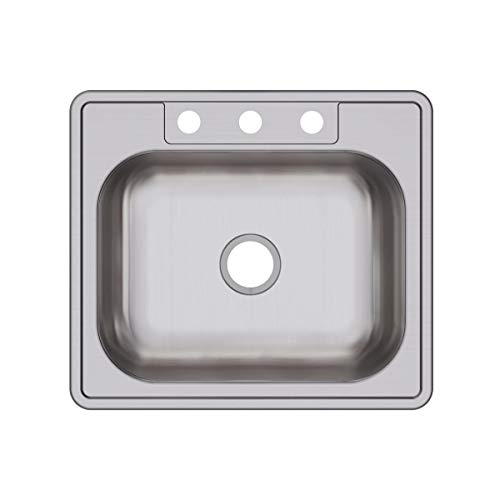 Dayton D125223 Single Bowl Drop-in Stainless Steel Sink