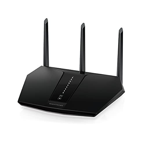 NETGEAR Nighthawk WiFi 6 Router (RAX30) 5-Stream Dual-Band Gigabit Router, AX2400 Wireless Speed (Up to 2.4 Gbps), Coverage Up to 2,000 sq.ft. and 20 Devices (Renewed)