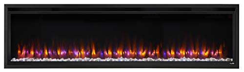 SIMPLIFIRE Allusion Platinum 72" Linear Electric Fireplace - Black, SF-ALLP72-BK SIMPLIFIRE Allusion Platinum 72" Linear Electric Fireplace - Black, SF-ALLP72-BK