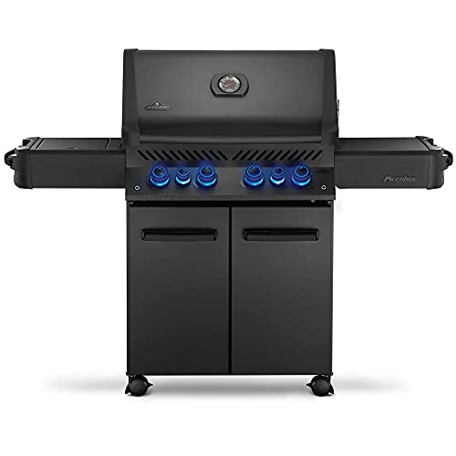 Napoleon PHANTOM Prestige 500 BBQ Grill, Matte Black, Propane Gas - P500RSIBPMK-3-PHM Premium Barbecue Gas Cart