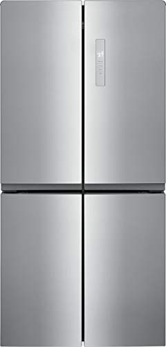 Frigidaire 17.4 Cu. Ft. 4 Door Refrigerator in Brushed Steel with Adjustable Freezer Storage Frigidaire 17.4 Cu. Ft. 4 Door Refrigerator in Brushed Steel with Adjustable Freezer Storage