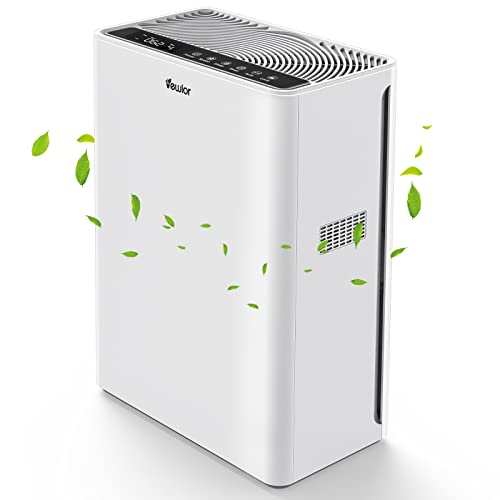 Air Purifier, Home Air Purifiers For Large Room Up To 1620 sq.ft, VEWIOR H13 True HEPA Air Filter With 5 Timer Settings 3 Fan Speeds, Ultra-Quiet Air Cleaner For Pets Dander Hair Smoke Smell Pollen