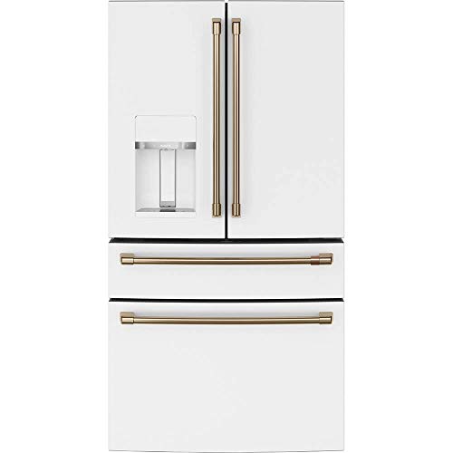 Cafe CVE28DP4NW2 27.8 cu. ft. Smart 4-Door French Door Refrigerator in Matte White, Fingerprint Resistant and ENERGY STAR