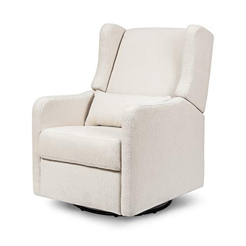 Carter's by DaVinci Arlo Recliner and Swivel Glider in Performance Cream Linen, Water Repellent & Stain Resistant, Greenguard Gold & CertiPUR-US Certified
