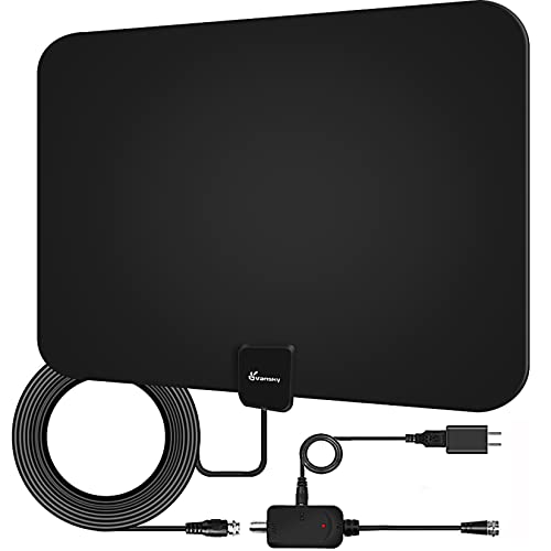 TV Antenna Indoor, Digital Amplified Indoor HDTV Antenna, 1080p VHF UHF Television Local Channels Detachable Signal Amplifier and 16.5ft Long Coax Cable TV Antenna Indoor, Digital Amplified Indoor HDTV Antenna, 1080p VHF UHF Television Local Channels Detachable Signal Amplifier and 16.5ft Long Coax Cable