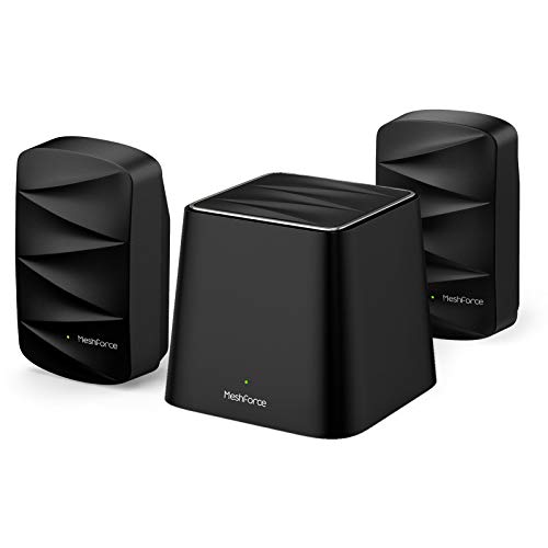 Meshforce M3 Mesh WiFi System, Up to 4,500 Sq.ft Coverage, AC1200 Gigabit Routers for Wireless Internet, Mesh WiFi Router Replacement, App Control, Guest Network, Parental Control(Midnight Black) Meshforce M3 Mesh WiFi System, Up to 4,500 Sq.ft Coverage, AC1200 Gigabit Routers for Wireless Internet, Mesh WiFi Router Replacement, App Control, Guest Network, Parental Control(Midnight Black)