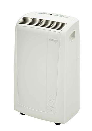 De'Longhi 3-in-1 Portable Air Conditioner, Dehumidifier & Fan + Remote Control & Wheels, 400 sq ft, Large Room, 6000 (DOE) / 10000 BTU (ASHRAE), White, PACN250GN (Renewed)