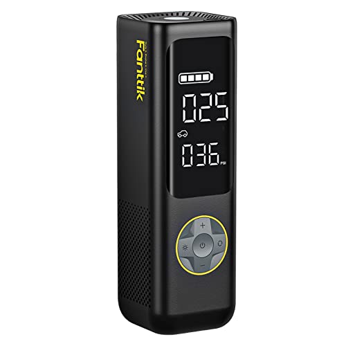 Fanttik X8 APEX Tire Inflator Portable Air Compressor, 2X Faster Inflation, 150PSI Cordless Tire Inflator with LCD Dual Screen, Suitable for Cars, E-Bikes, Balls, Motorcycles