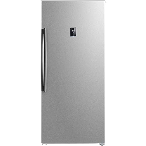 Midea 17-cu. ft. Upright Convertible Freezer in Stainless Steel Midea 17-cu. ft. Upright Convertible Freezer in Stainless Steel