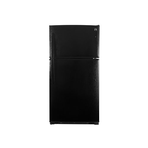 Kenmore Top-Freezer Refrigerator with Ice Maker and 21 Cubic Ft. Total Capacity, Black Kenmore Top-Freezer Refrigerator with Ice Maker and 21 Cubic Ft. Total Capacity, Black