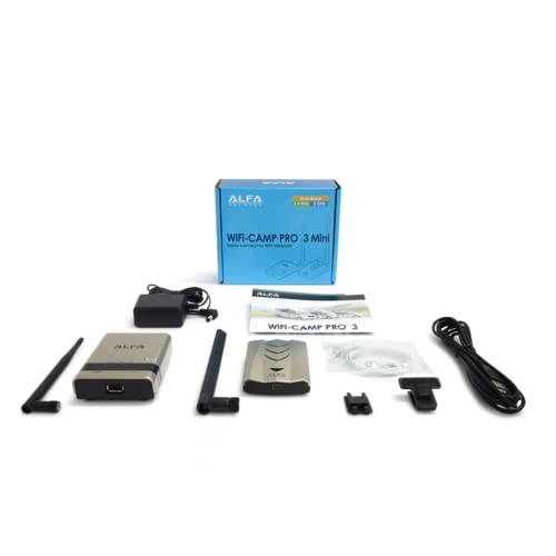 ALFA WiFi Camp Pro 3 Mini 2.4 + 5 Ghz Dual Band WiFi Extender Repeater for Airstream, RV, Out Building