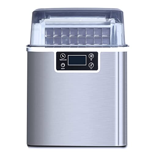 Northair Countertop Ice Maker 1 Gallon Self-Cleaning Square Ice 45lbs Daily Ice Cubes Ready in 20 Minutes with Ice Scoop Northair Countertop Ice Maker 1 Gallon Self-Cleaning Square Ice 45lbs Daily Ice Cubes Ready in 20 Minutes with Ice Scoop