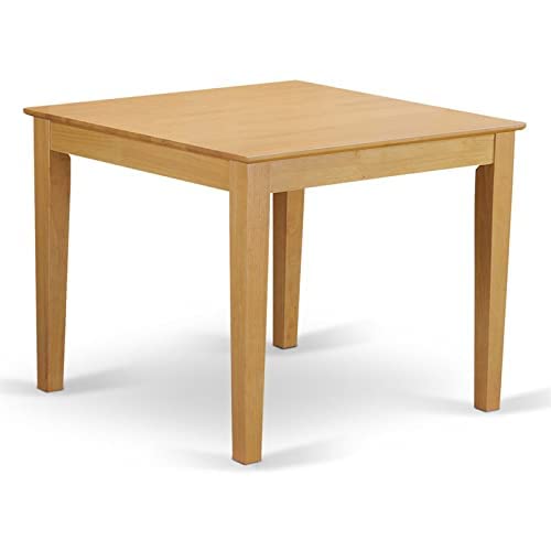 East West Furniture Modern Dining OxT-OAK-T Mid Century Table Square Tabletop Finish, 36 x 30