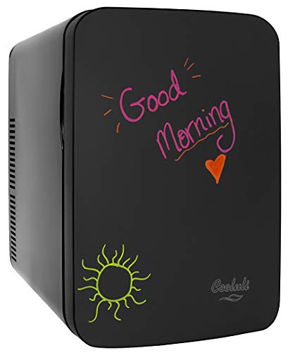 Cooluli Vibe Mini Fridge for Bedroom - With Cool Front Magnetic Blackboard - 15L Portable Small Refrigerator for Travel, Car & Office Desk - Plug In Cooler & Warmer for Food, Drinks & Skincare (Black) Cooluli Vibe Mini Fridge for Bedroom - With Cool Front Magnetic Blackboard - 15L Portable Small Refrigerator for Travel, Car & Office Desk - Plug In Cooler & Warmer for Food, Drinks & Skincare (Black)