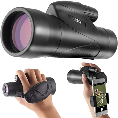 Gosky Monocular Telescope, 12x50 ED Glass Monocular for Adult, Ultra HD Multi Starscope with High Powerful Coated, BAK4 Prism & Waterproof Suitable for Bird Watching Hunting Camping Wildlife -1250ED