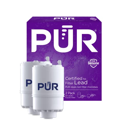 PUR Water Filter Replacement for Faucet Filtration Systems (2 Pack) – Compatible with all PUR Faucet Filtration Systems