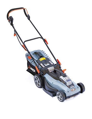 SENIX 58 Volt Lithium-Ion Cordless Brushless Push Lawn Mower with Battery and Charger Include, Blue, 17 Inch, (LPPX5-M)
