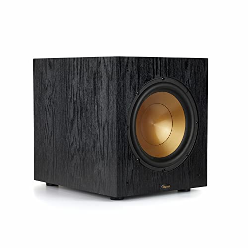 Klipsch Synergy Black Label Sub-100 10” Front-Firing Subwoofer with 150 Watts of continuous power, 300 watts of Dynamic Power, and All-Digital Amplifier for Powerful Home Theater Bass in Black