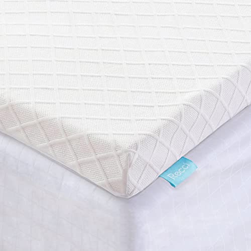 RECCI 2 Inch Mattress Topper Queen, Pressure-Relieving Memory Foam Mattress Topper for Back Pain, Foam Mattress Topper with Removable & Washable Cover, CertiPUR-US Certified, Queen Size RECCI 2 Inch Mattress Topper Queen, Pressure-Relieving Memory Foam Mattress Topper for Back Pain, Foam Mattress Topper with Removable & Washable Cover, CertiPUR-US Certified, Queen Size