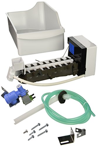 Frigidaire IM116000 Icemaker with Angled Fill Tube Water Valve Backwards Compatible to the Previous IM115 5 lbs. Capacity Ice Bucket Included