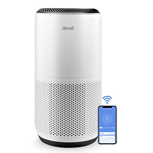 LEVOIT Air Purifiers for Home Large Room, Smart WiFi and PM2.5 Monitor H13 True HEPA Filter Removes Up to 99.97% of Particles, Pet Allergies, Smoke, Dust, Auto Mode, Alexa Control, White LEVOIT Air Purifiers for Home Large Room, Smart WiFi and PM2.5 Monitor H13 True HEPA Filter Removes Up to 99.97% of Particles, Pet Allergies, Smoke, Dust, Auto Mode, Alexa Control, White