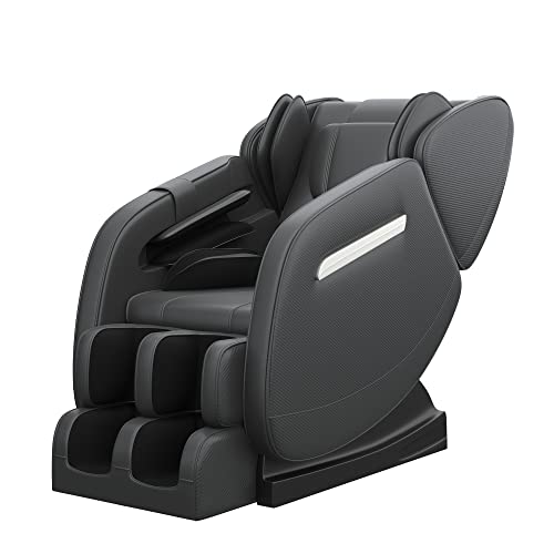 SMAGREHO 2022 New Massage Chair Recliner with Zero Gravity, Full Body Air Pressure, Heat and Foot Roller Included, Black
