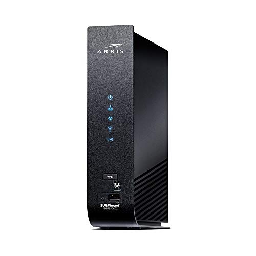 ARRIS SURFboard (16x4) DOCSIS 3.0 Cable Modem Plus AC1900 Dual Band Wi-Fi Router, 686 Mbps Max Speed, Certified for Comcast Xfinity, Spectrum, Cox & more (SBG6950AC2-RB) (Renewed)