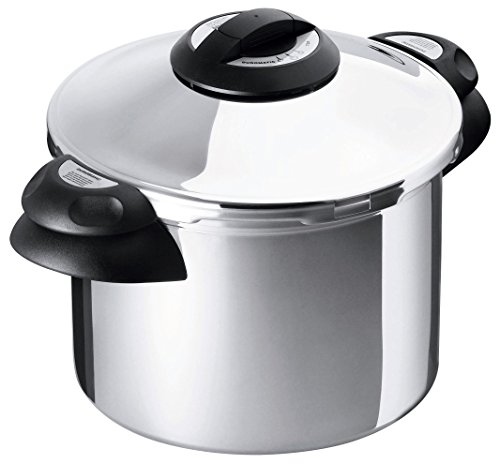 KUHN RIKON Duromatic Top Stainless Steel Pressure Cooker with Side Grips, 4 Litre / 22 cm