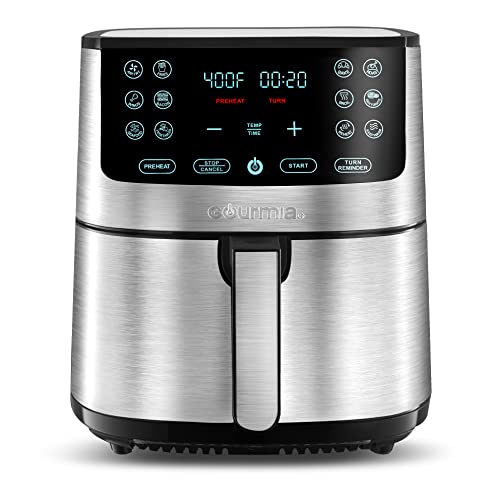 Gourmia Air Fryer Oven Digital Display 8 Quart Large AirFryer Cooker 12 Touch Cooking Presets, XL Air Fryer Basket 1700w Power Multifunction GAF838 Black and stainless steel air fryer Gourmia Air Fryer Oven Digital Display 8 Quart Large AirFryer Cooker 12 Touch Cooking Presets, XL Air Fryer Basket 1700w Power Multifunction GAF838 Black and stainless steel air fryer