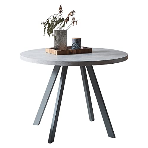 Zerifevni Round Dining Table, Mid Century Modern Round Dining Table 35 INCH, Leisure Coffee Table, Saving Space (R7244-TABLE)