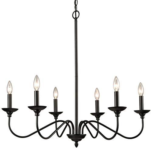 black wrought iron chandelier