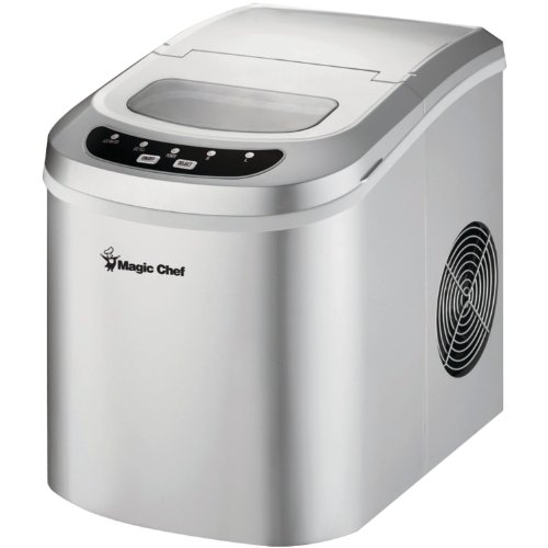 Magic Chef 27-Lb. Portable Silver Countertop Ice Maker Magic Chef 27-Lb. Portable Silver Countertop Ice Maker