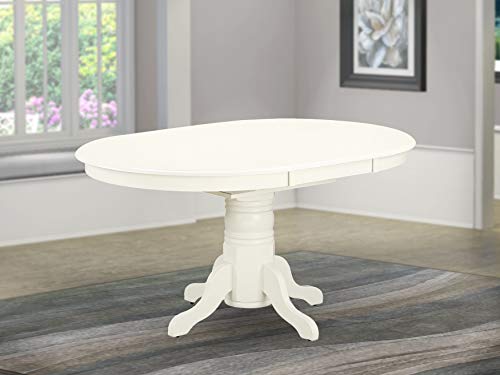 East West Furniture AVT-LWH-TP Dining Room Table Round Tabletop and 60 x 42 x 30-Linen White Finish East West Furniture AVT-LWH-TP Dining Room Table Round Tabletop and 60 x 42 x 30-Linen White Finish