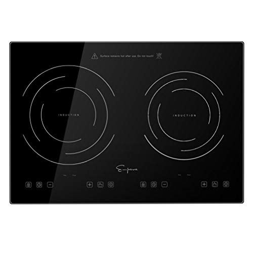 Empava IDC12B2 Horizontal Electric Stove Induction Cooktop with 2 Burners in Black Vitro Ceramic Smooth Surface Glass 120V, 12 Inch Empava IDC12B2 Horizontal Electric Stove Induction Cooktop with 2 Burners in Black Vitro Ceramic Smooth Surface Glass 120V, 12 Inch