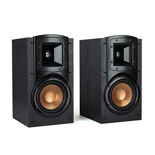 Klipsch Synergy Black Label B-200 Bookshelf Speaker Pair with Proprietary Horn Technology, a 5.25” High-Output Woofer and a Dynamic .75” Tweeter for Surrounds or Front Speakers in Black Klipsch Synergy Black Label B-200 Bookshelf Speaker Pair with Proprietary Horn Technology, a 5.25” High-Output Woofer and a Dynamic .75” Tweeter for Surrounds or Front Speakers in Black