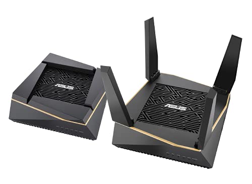 ASUS AX6100 WiFi 6 Gaming Mesh Router (RT-AX92U 2 Pack) - Tri-Band Gigabit Wireless Internet Router, Gaming & Streaming, AiMesh Compatible, Included Lifetime Internet Security, Adaptive QoS ASUS AX6100 WiFi 6 Gaming Mesh Router (RT-AX92U 2 Pack) - Tri-Band Gigabit Wireless Internet Router, Gaming & Streaming, AiMesh Compatible, Included Lifetime Internet Security, Adaptive QoS