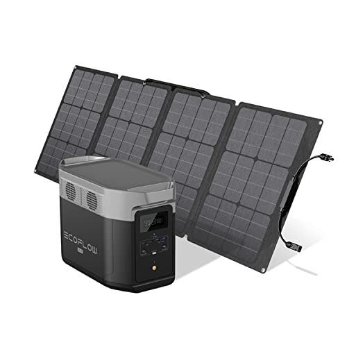 EF ECOFLOW DELTA Max (1600) Solar Generator 1612Wh with 110W Solar Panel, 6 X 2000W (5000W Surge) AC Outlets, Portable Power Station for Home Backup Outdoors Camping RV Emergency EF ECOFLOW DELTA Max (1600) Solar Generator 1612Wh with 110W Solar Panel, 6 X 2000W (5000W Surge) AC Outlets, Portable Power Station for Home Backup Outdoors Camping RV Emergency
