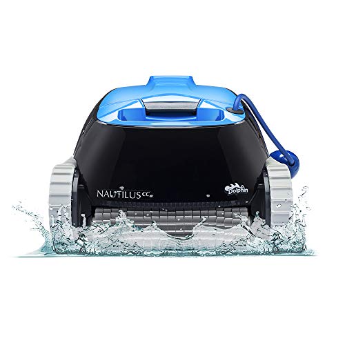 Dolphin Nautilus CC Automatic Robotic Pool Cleaner - Ideal for Above and In-Ground Swimming Pools up to 33 Feet - with Large Capacity Top Load Filter Basket…