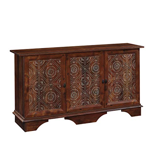 Sauder Viabella Storage Cabinet, L: 59.06" x W: 153.15" x H: 31.54", Curado Cherry Finish