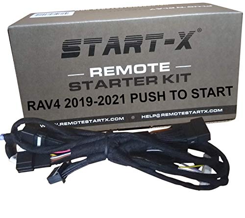 Start-X (USA Brand) Remote Starter Kit for RAV4 Push to Start 2019-2021 || 3X Lock to Remote Start || Plug N Play || Zero Wire Splicing! NOT Compatible with Key Start Vehicles