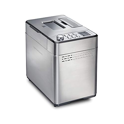 Hamilton Beach Premium Dough & Bread Maker Machine with Auto Fruit and Nut Dispenser, 2 lb. Loaf Capacity, Stainless Steel (29888) Hamilton Beach Premium Dough & Bread Maker Machine with Auto Fruit and Nut Dispenser, 2 lb. Loaf Capacity, Stainless Steel (29888)