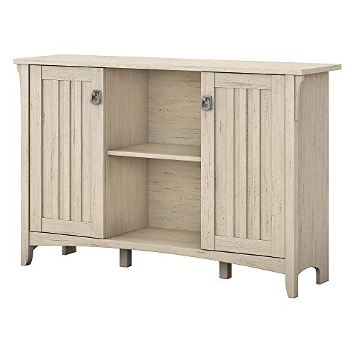 Bush Furniture Salinas Accent Storage Cabinet with Doors in Antique White Bush Furniture Salinas Accent Storage Cabinet with Doors in Antique White