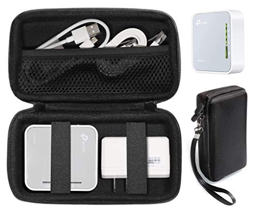 CaseSack Case for TP-Link AC750 Wireless Portable Nano Travel Router and WiFi Range Extender, N300 Wireless Portable Nano Travel Router, Mesh Accessory Pocket, Detachable Wrist Strap