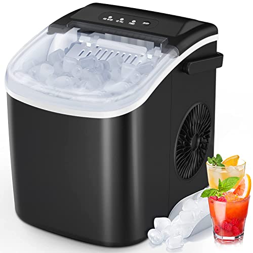 COWSAR Ice Makers Countertop, Portable Ice Maker Machine with Self-Cleaning, 26.5lbs/24Hrs, 6 Mins/9 Pcs Bullet Ice, Ice Scoop and Basket, Handheld Ice Maker for Kitchen/Home/Office/Party COWSAR Ice Makers Countertop, Portable Ice Maker Machine with Self-Cleaning, 26.5lbs/24Hrs, 6 Mins/9 Pcs Bullet Ice, Ice Scoop and Basket, Handheld Ice Maker for Kitchen/Home/Office/Party