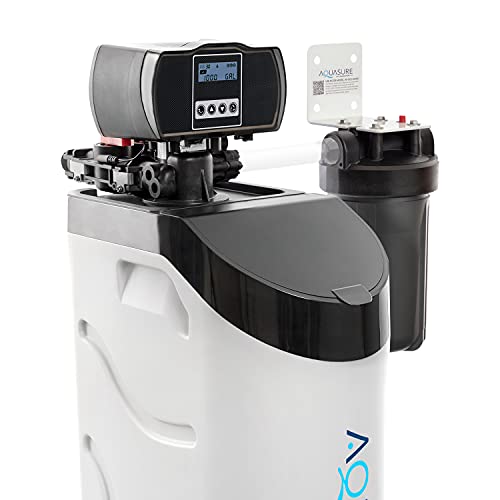 Aquasure Harmony Lite All-In-One Water Softener w/Triple Purpose Pre-Filter, 34,000 Grain, Low Maintenance, Water Saving Technology, 5-Year Warranty, US-Based Tech Support